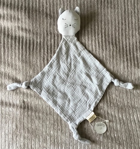 Doudou chat lange gris bleu - chat,