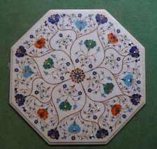 23 " Marbre Blanc Café Table