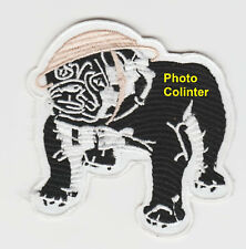 BULLDOG avec Casque de Tommy - Insigne tissus anglais humoristique Militaire