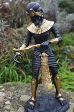 90126  FIGURINE MOMIE  PHARAON TOUTANKHAMON  EGYPTIEN EGYPTE 26 CM  STATUE