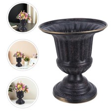 Vase en métal : Pot de fleurs rustique en métal pour fleurs séchées/fraîches