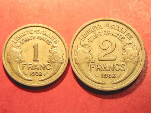 Lot pièces franc et - lot, pièces: