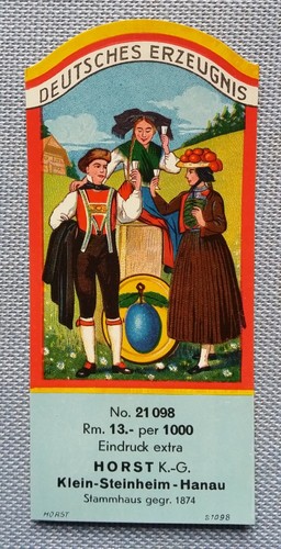 Ancien étiquetage liqueur - de,