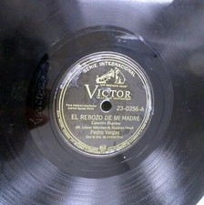 Pedro Vargas Mexico 78 El Rebozo De Mi Madre Pour Que Sufras On Victor VG+ G1007