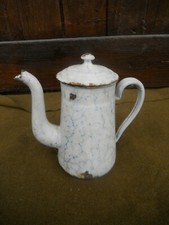Cafetière emaillée ancien - cafetière,