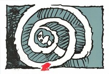 ALECHINSKY -  ' Automne  Bleu