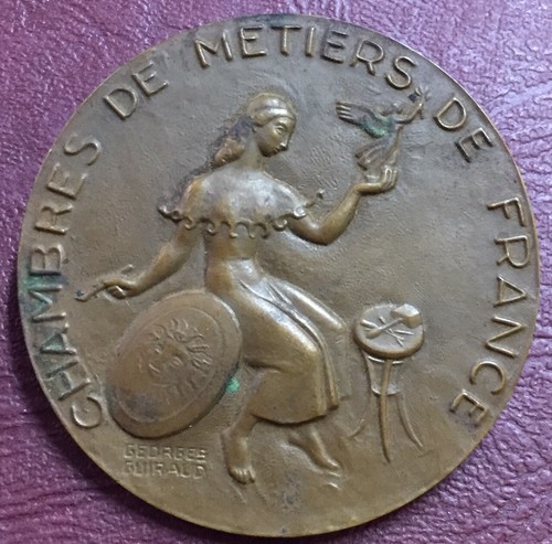 Médaille bronze chambres de - médaille,