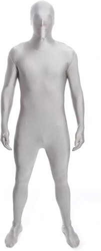 Silver morphsuit xxl men - silver,