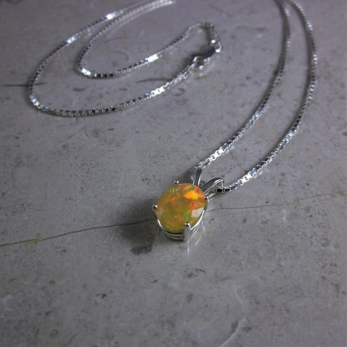 Collier femme pendentif - , opale