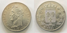 5 francs Charles X. 1826 A. France Superbe.