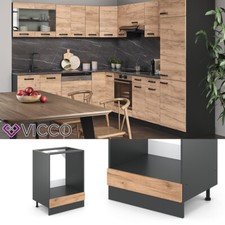 Meuble de cuisine, élément haut, élément bas, cuisine intégrée,anthracite, VICCO