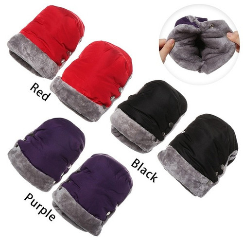 Chaud gants snap bouton - gants,