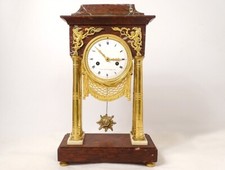 Pendule à colonnes marbre