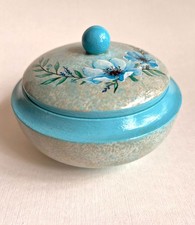 Petite bonbonnière bleue en