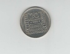 " Baisse de Prix " Pièce 20 Francs Turin Argent 1933 Rameaux Longs SUP Gad 852