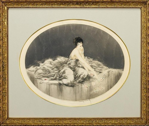 Louis icart les cartes gravure - cartes,