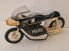 Joustra jouet ancien en tôle à friction "Moto de police "