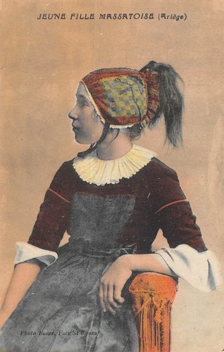 Cpa ariege jeune fille - cpa,