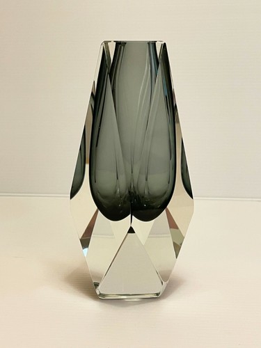 Vase gris verre - vase,