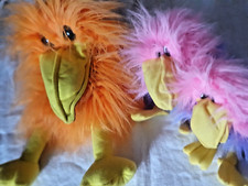 Doudou marionnettes   Chouette Hibou (3) grands poils....