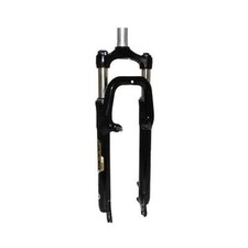 Fourche vtt 27.5'' a ressort noir reglable/blocable deb. 60mm - Zoom