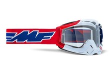 Masque Cross FMF By 100% Vision POWERBOMB US Of A Gray Écran Transparent