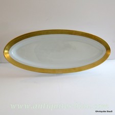 1 Fisch Platter Porcelaine  Limoges Thistle gold Haviland stamped perfect