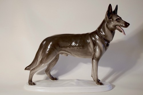 German shepherd porcelain - german,