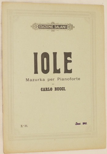 Carlo bucci iole spartito - carlo,