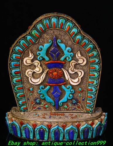 Tibet silver inlay - tibet, gold