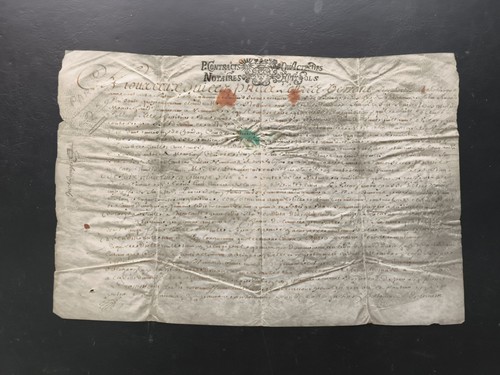 1692 parchemin achat d une - parchemin,, d'une