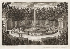Versailles Bassin D'Apollon Jardin Perelle Cuivre Gravure
