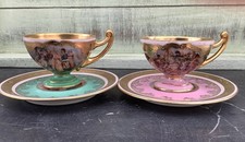 Rare paire de tasses et