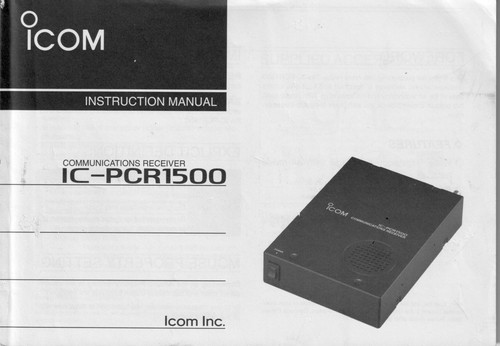 Icom pcr1500 communications - icom, ic-pcr1500