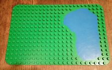 Rare Duplo Plaque vintage  38 x 25 verte avec etang