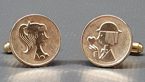 Paire boutons manchette - de, de