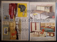 Meubles salle à manger séjour studio tables chaises  4 pages publicité 1961