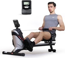 ISE Rameur Musculation,  Ecran LCD, Rameur à 8 Niveaux de Résistance SY-1750