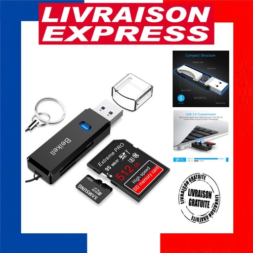Beikell lecteur carte usb - carte,