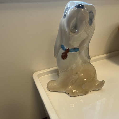 Figurine chien céramique - en,