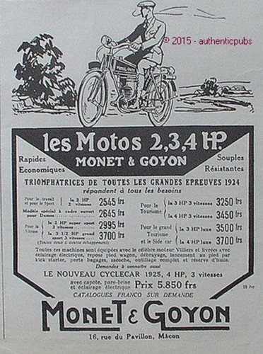 Advertisement monet goyon - advertisement, &