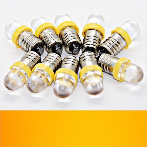 Pièces led e10 jaune 6v - e10,