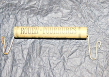 Rare Porte sac poignée publicitaire ROUEN FOURRURES  50 RUE GROS HORLOGE A ROUEN