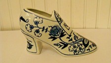 China Blue Fine Porcelain Shoe