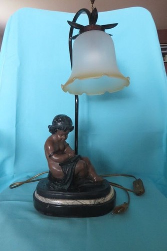 Ancienne lampe table en - table,