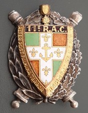 WW2 Insigne 11° RAC Régiment Artillerie Coloniale ORIGINAL Drago Béranger Dépos