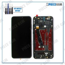 ECRAN LCD + VITRE TACTILE + FRAME pour HUAWEI HONOR 8X NOIR + outils