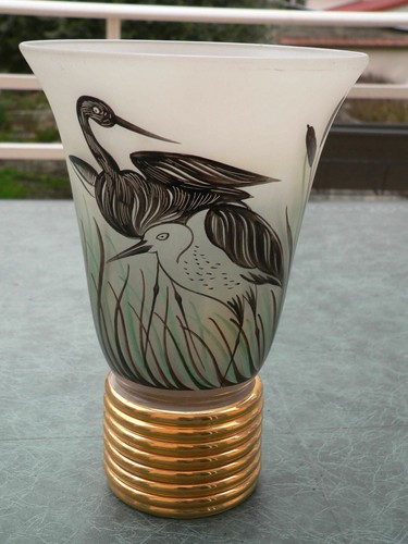 Art déco vase - -,