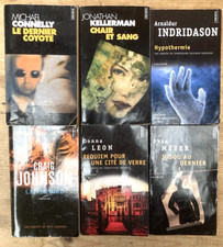 LOT de 6 POINTS POLICIER (Connely, Donna Léon ...)