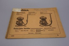 HOLDER Atomiseur à dos SUPRA Liste de pièces détachées 1960